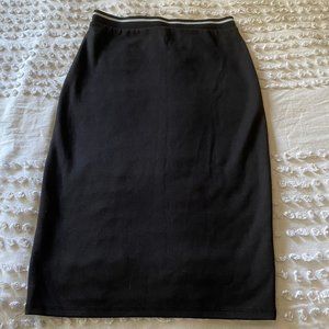 Forever21 Black Stretch-waist midi skirt